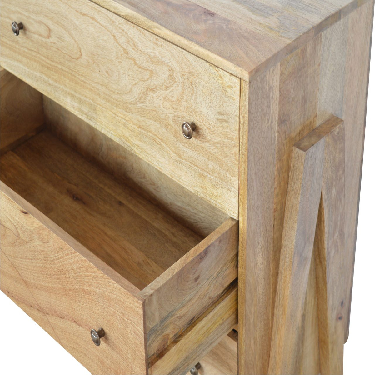 Trestle Chest of Drawers | Oak-Ish Mango Wood
