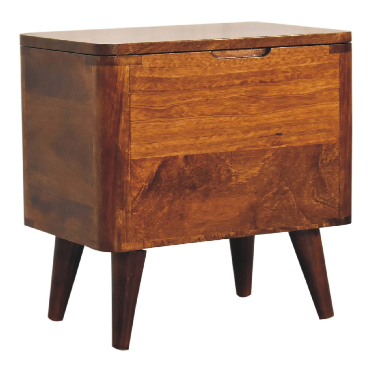 Chestnut Lid-up Storage Chest of Drawers | Hidden Storage