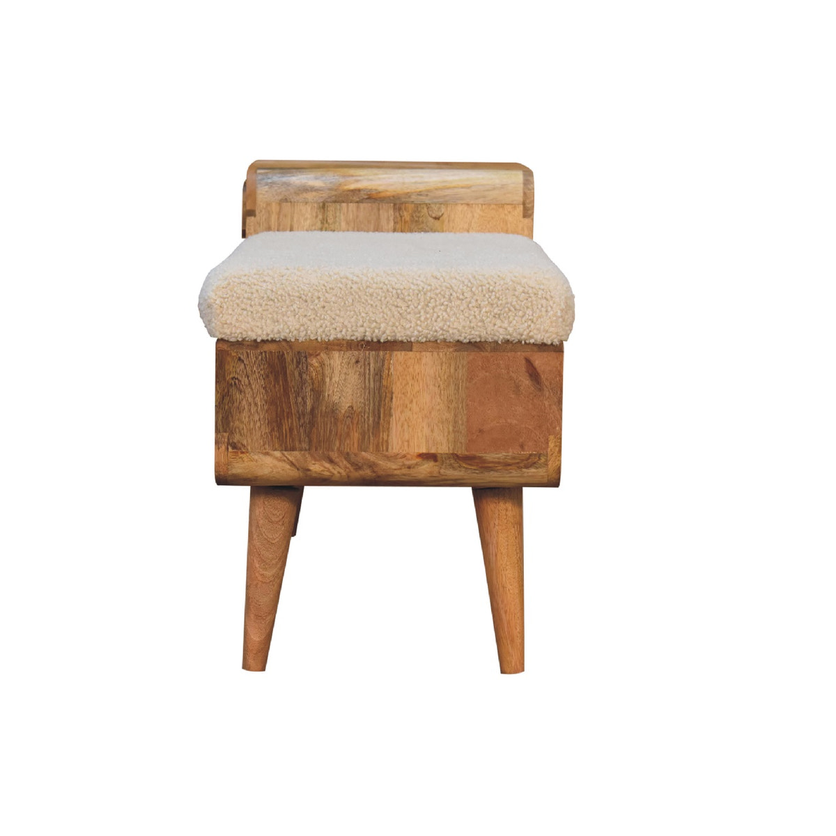 Boucle Carved Telephone Table Accent Piece | Hand-Carved