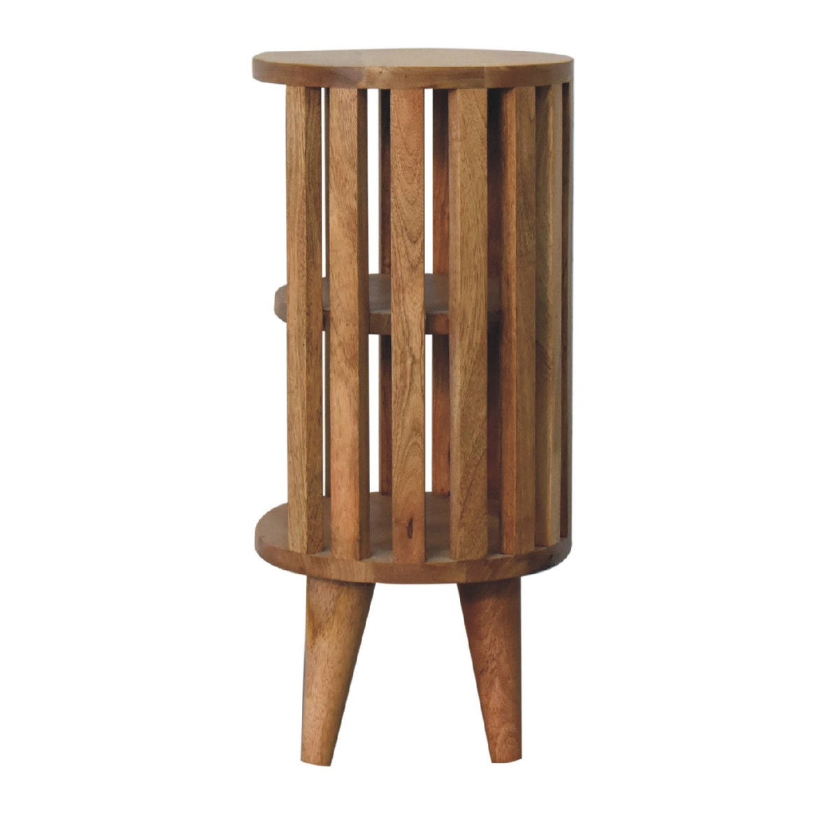 Ariella Double Shelf Oak-ish Bedside Table