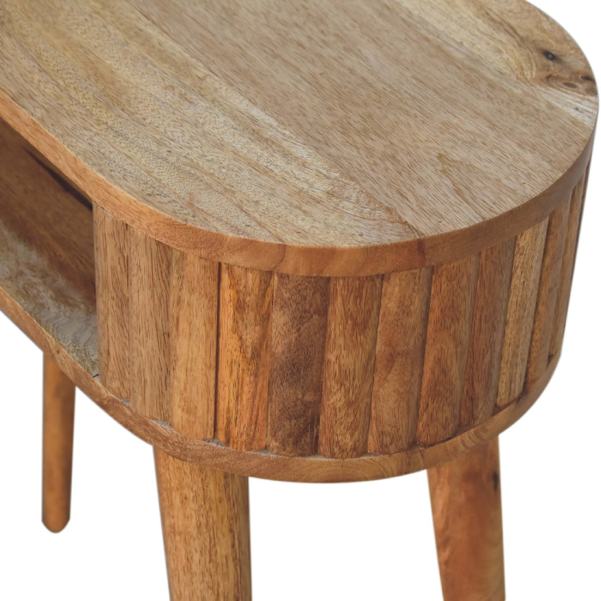 Stripe Writing Desk | Oak-Ish Solid Mango Wood