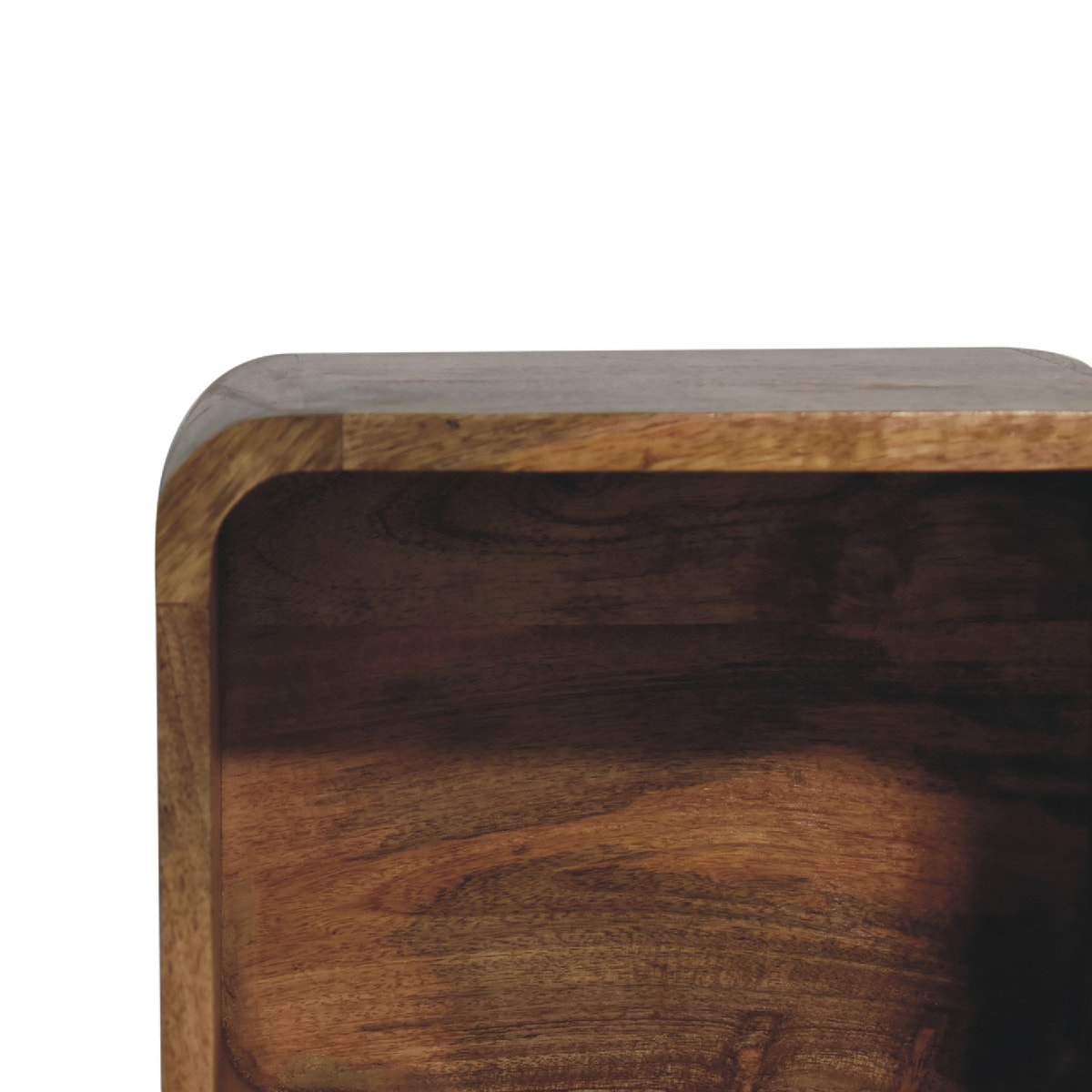 Oak-ish Floating Open Bedside Table | Wall-Mounted