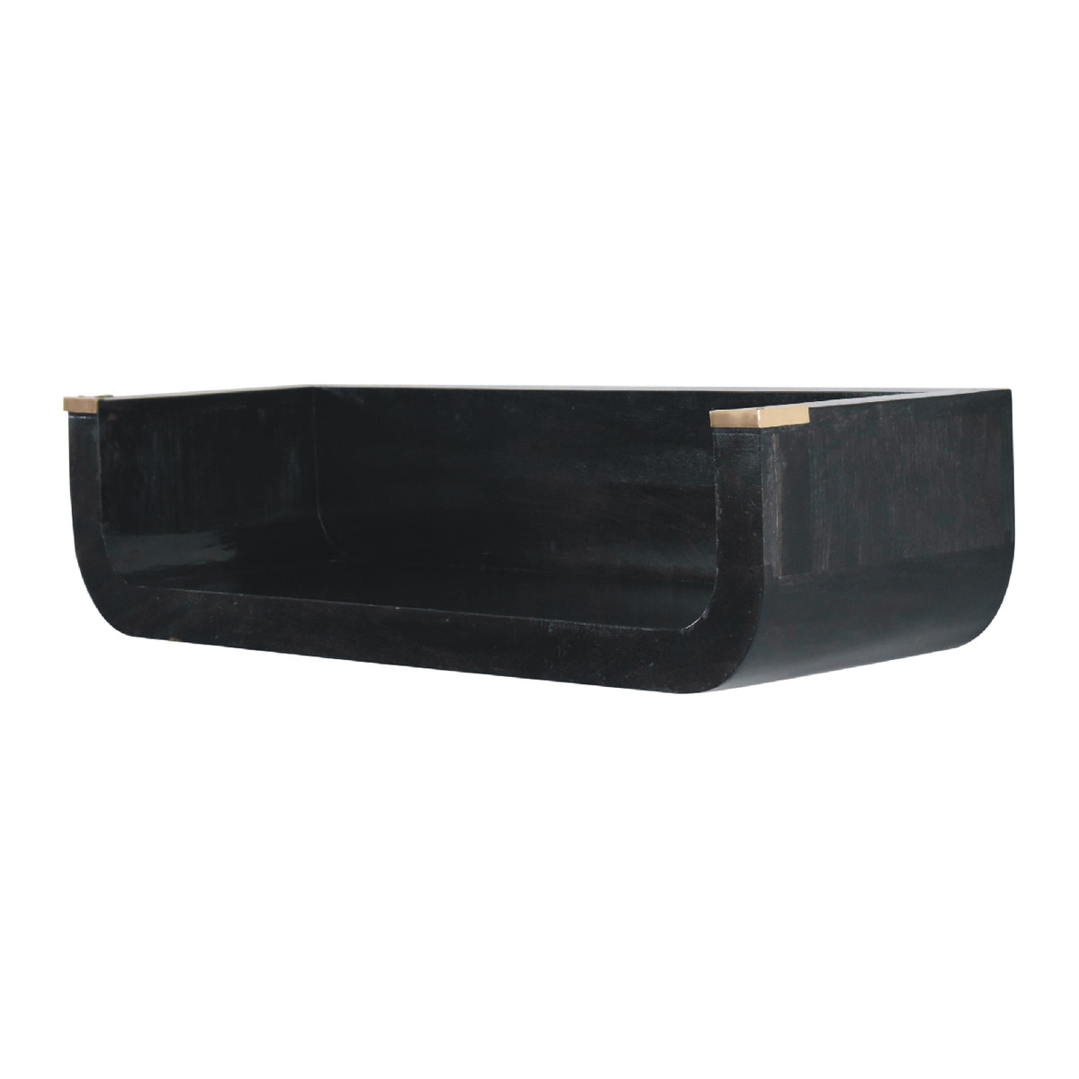 Indira Floating Console Table | Black Mango Wood