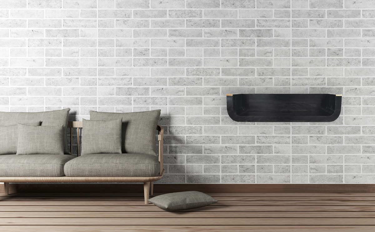 Indira Floating Console Table | Black Mango Wood