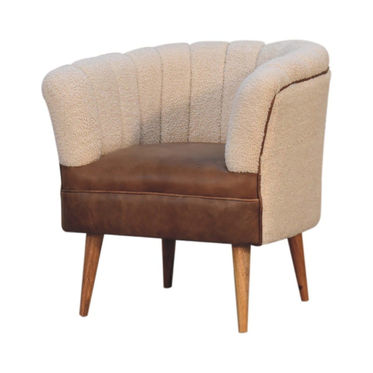 Boucle Cream Buffalo Chair