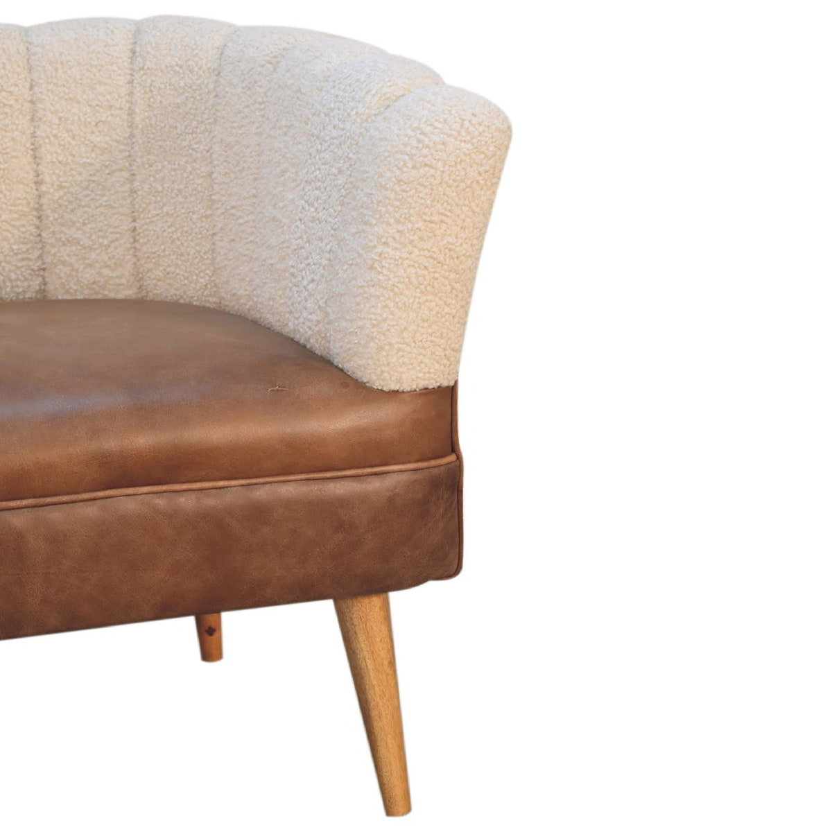 Boucle Cream Buffalo Chair