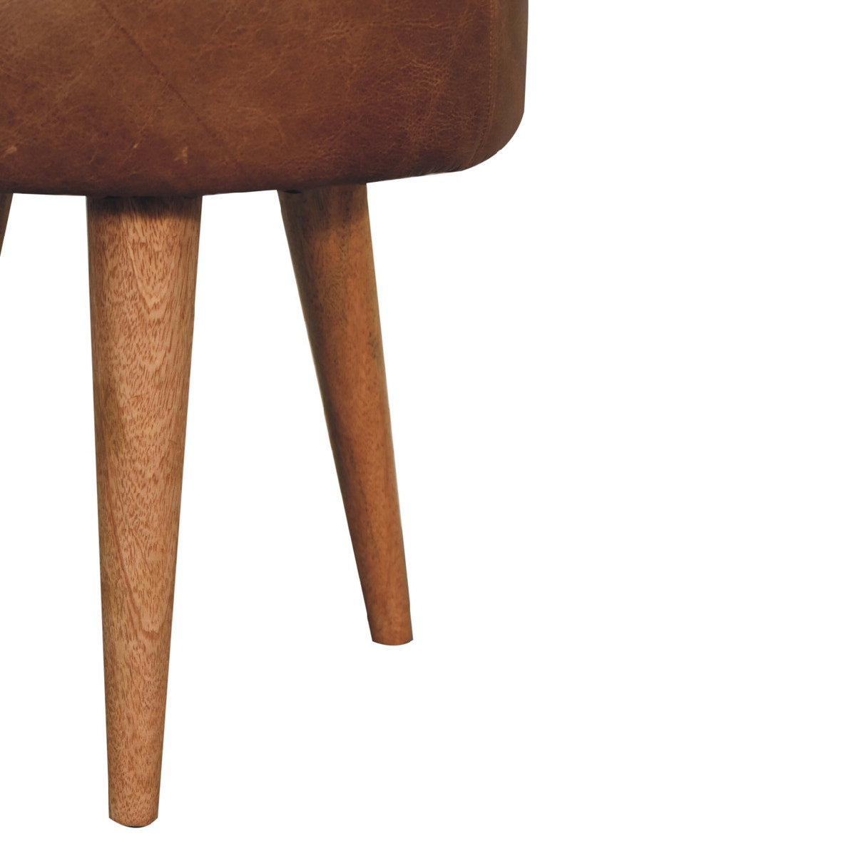 Seagrass Buffalo Footstool | Buffalo Leather