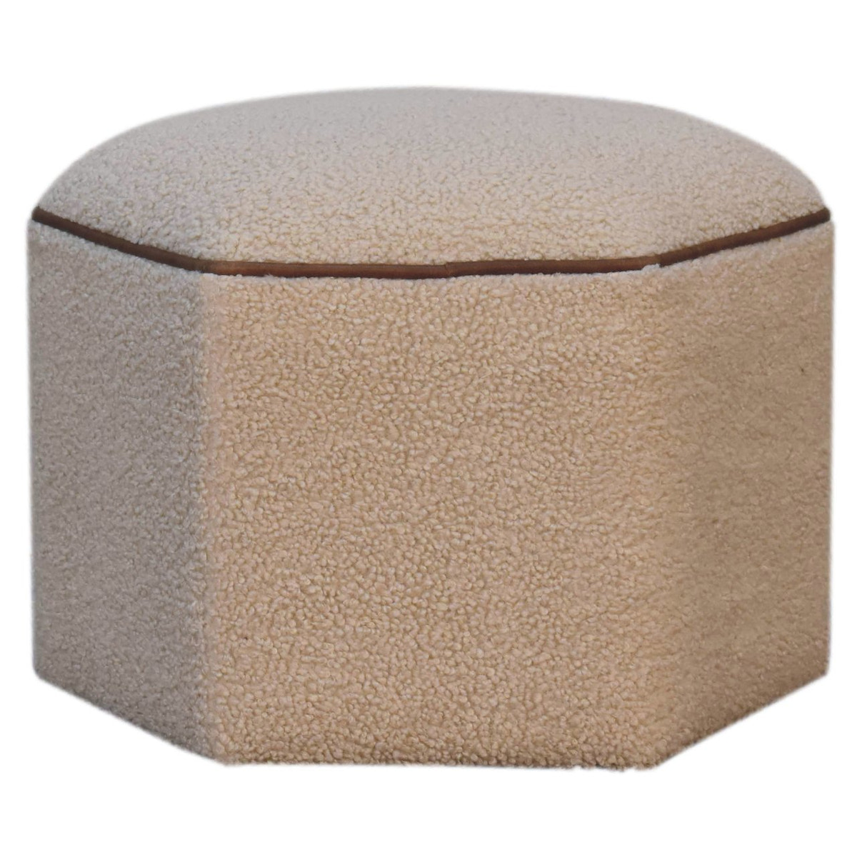 Serenity Hexagonal Footstool | Boucle