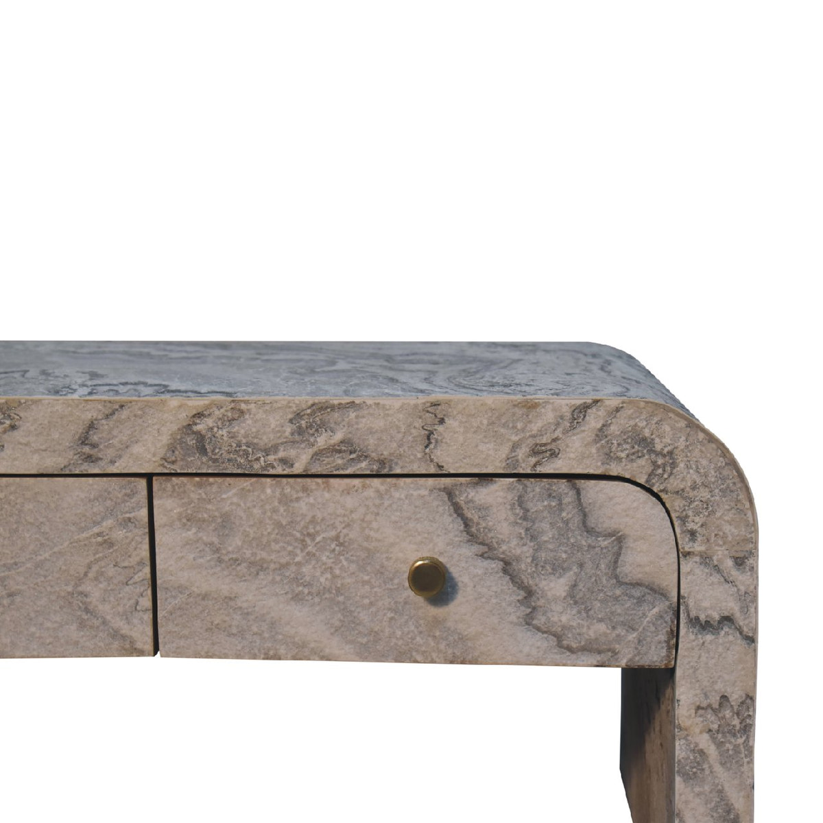 Nouveau Coffee Table | Marble-Effect Solid Mango Wood