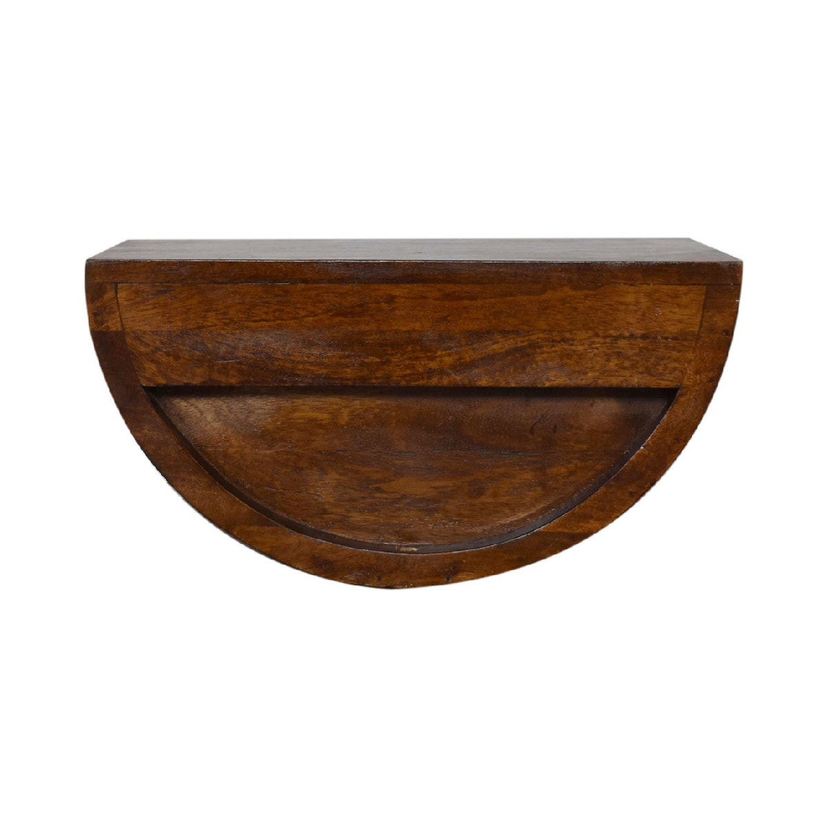 Chestnut Crescent Floating Bedside Table | Wall-Mounted