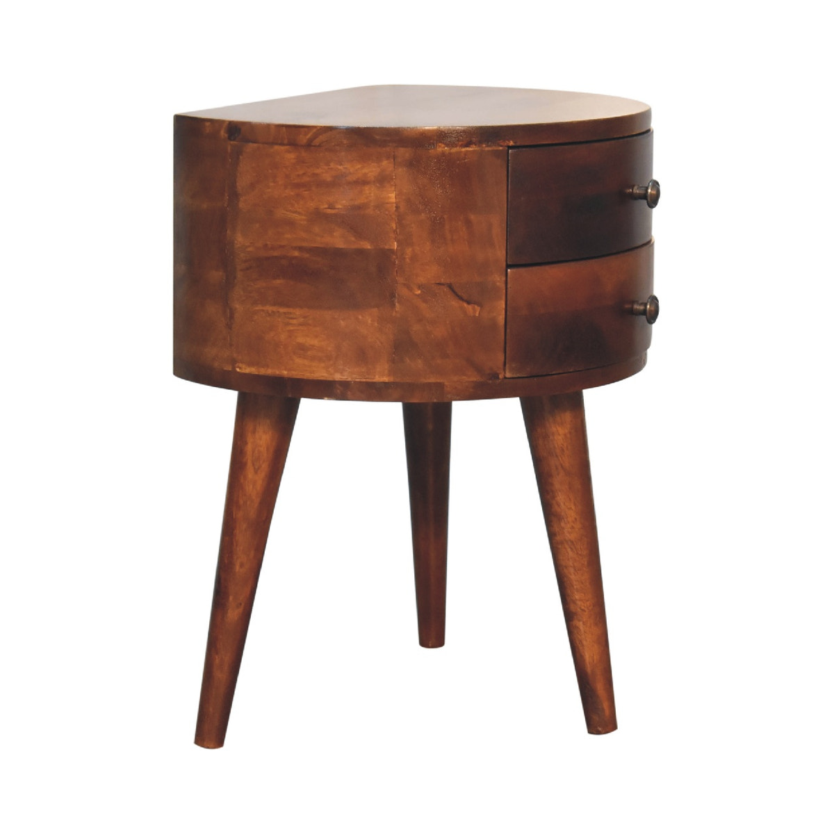 Odyssey Bedside Table | Chestnut Solid Mango Wood