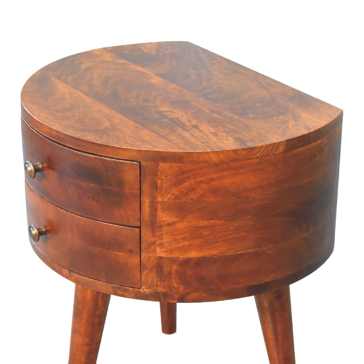 Odyssey Bedside Table | Chestnut Solid Mango Wood