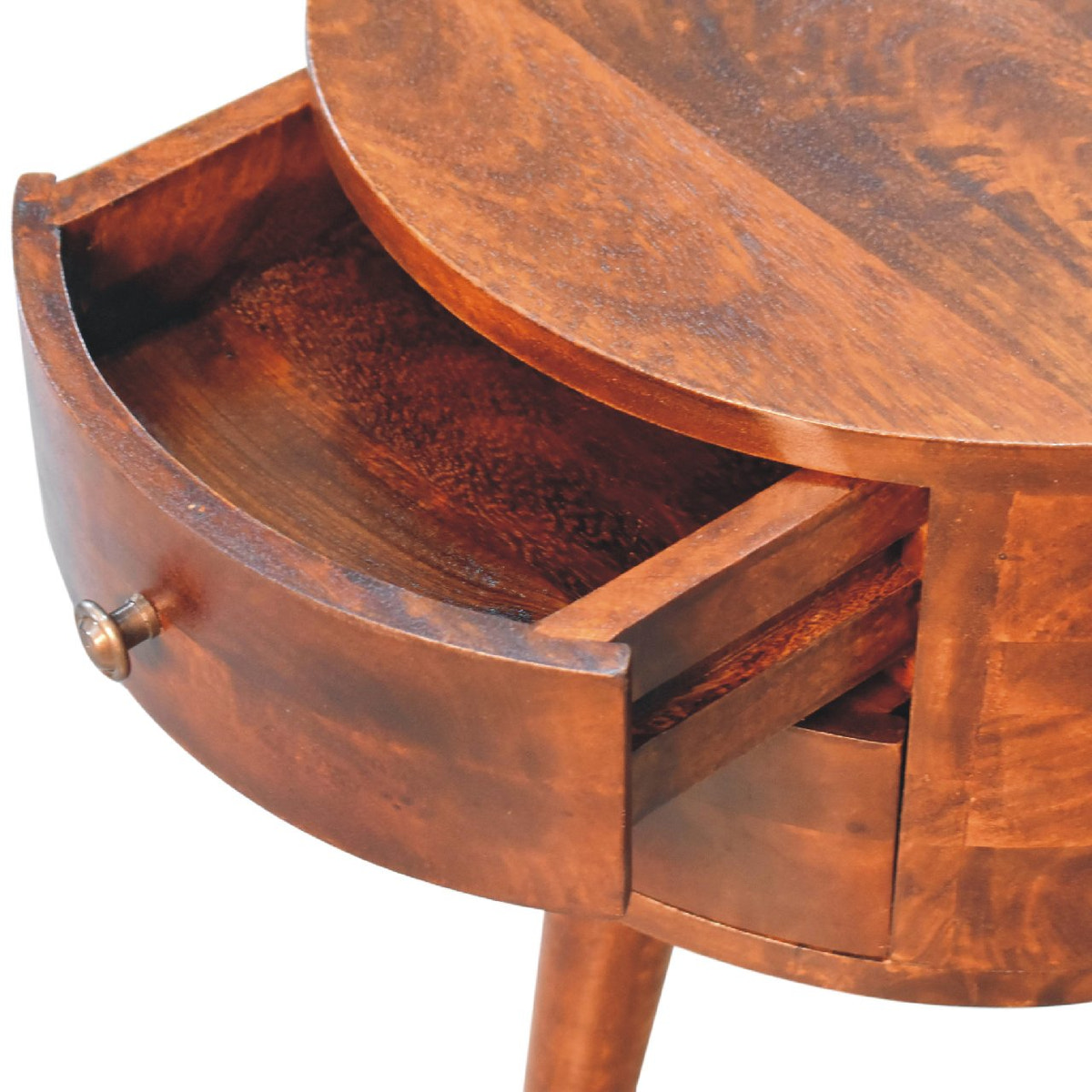 Odyssey Bedside Table | Chestnut Solid Mango Wood