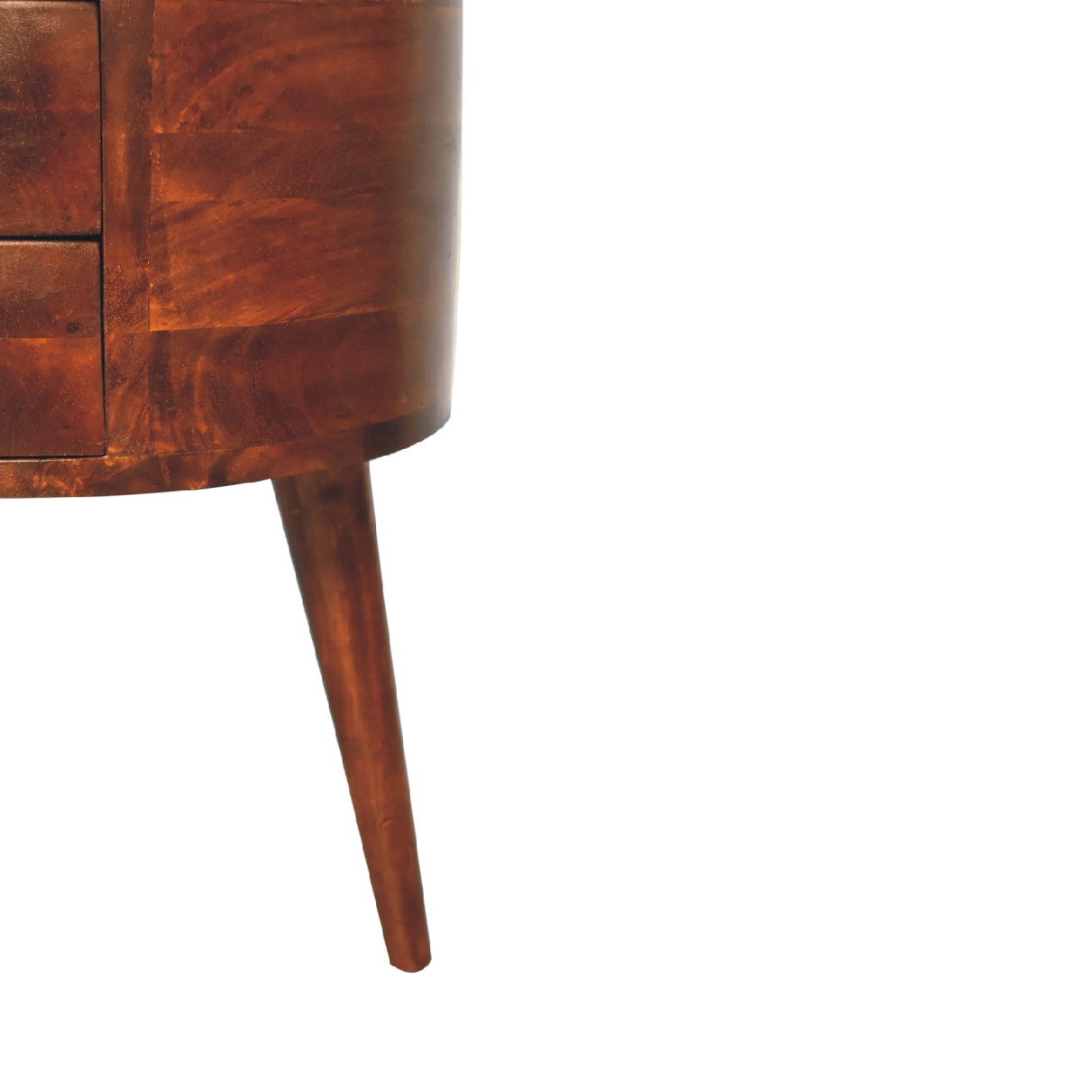 Odyssey Tripod Bedside Table | Chestnut Solid Mango Wood