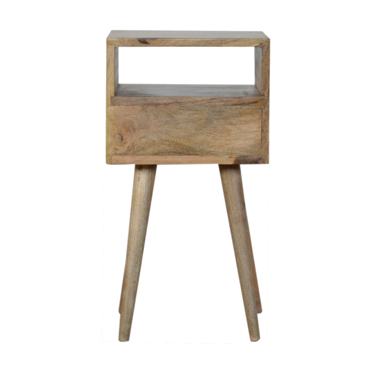 Mini White Hand Painted Bedside Table | Hand-Painted Mango Wood