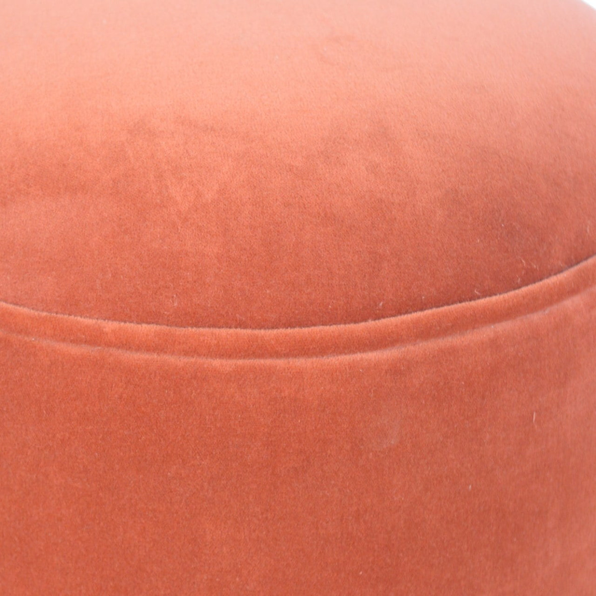 Brick Velvet Nordic Style Footstool | Cotton Velvet