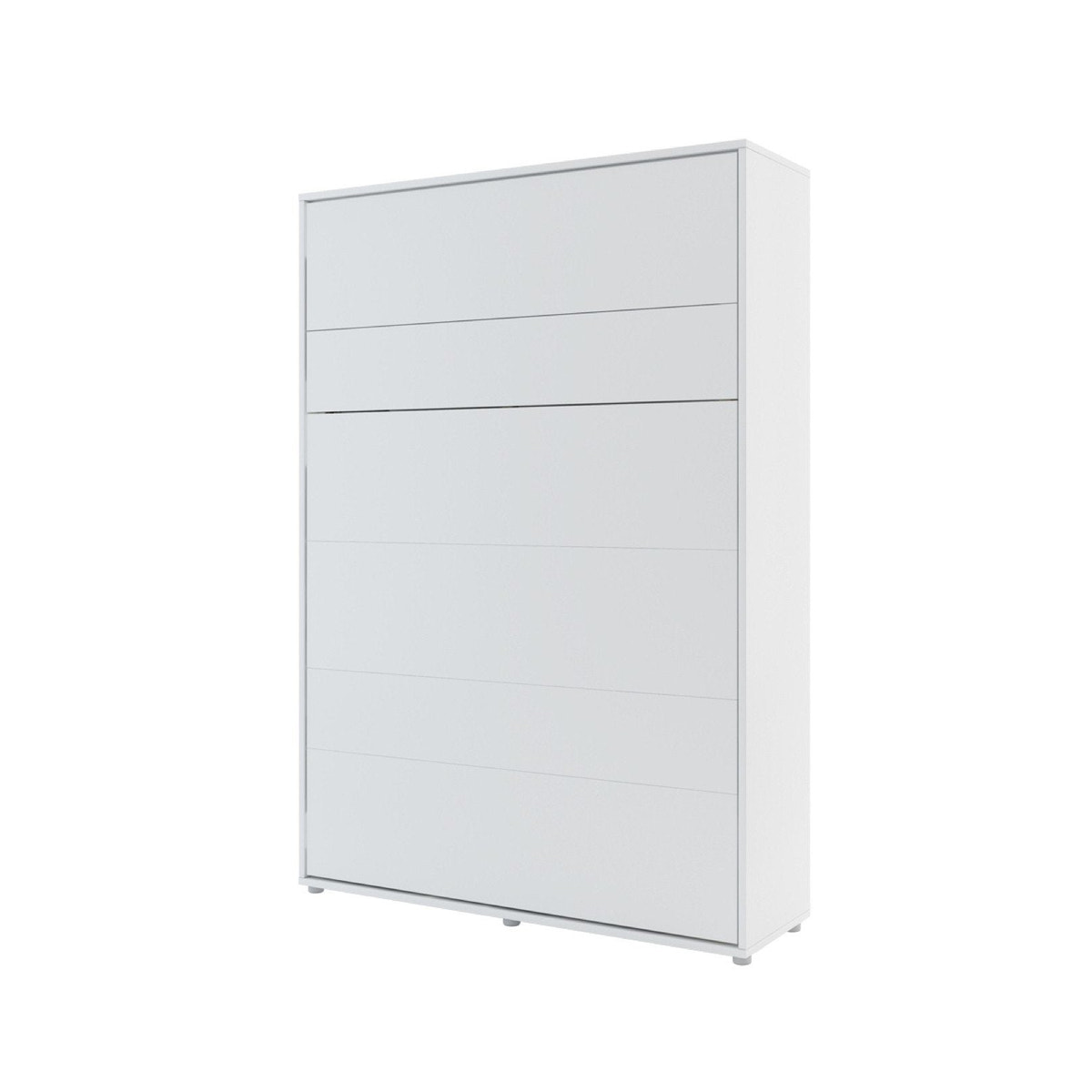 Double (140cm) Vertical Wall Bed (Gas Lift) White Matt
