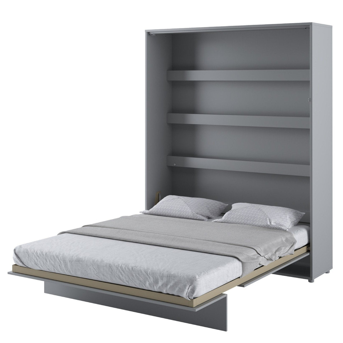 Single (80cm) Vertical Wall Bed (Spring Lift) Grey Matt