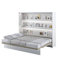 EU King (160cm) Horizontal Wall Bed with Storage