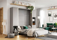 Single (90cm) Vertical Wall Bed (Spring Lift)