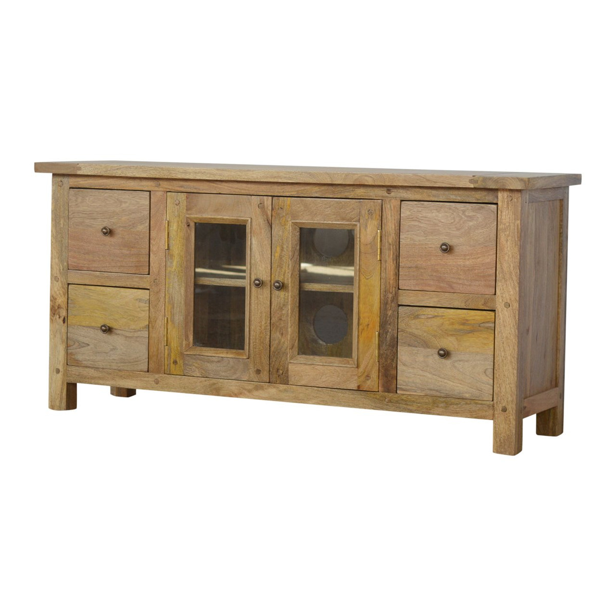 Manila Copper Bedside Table | Chestnut Mango Wood