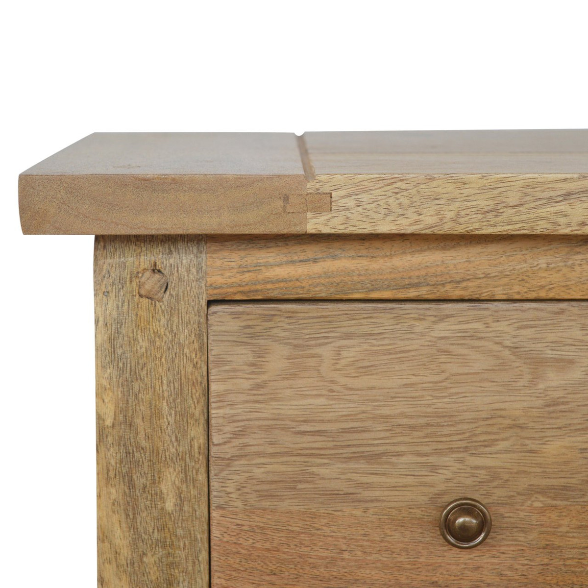 Manila Copper Sideboard Chest of Drawers | Chestnut Solid Mango Wood