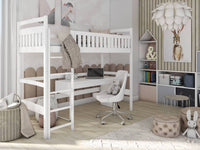 Mia Single (3ft) Solid Pine High Sleeper Loft Bed