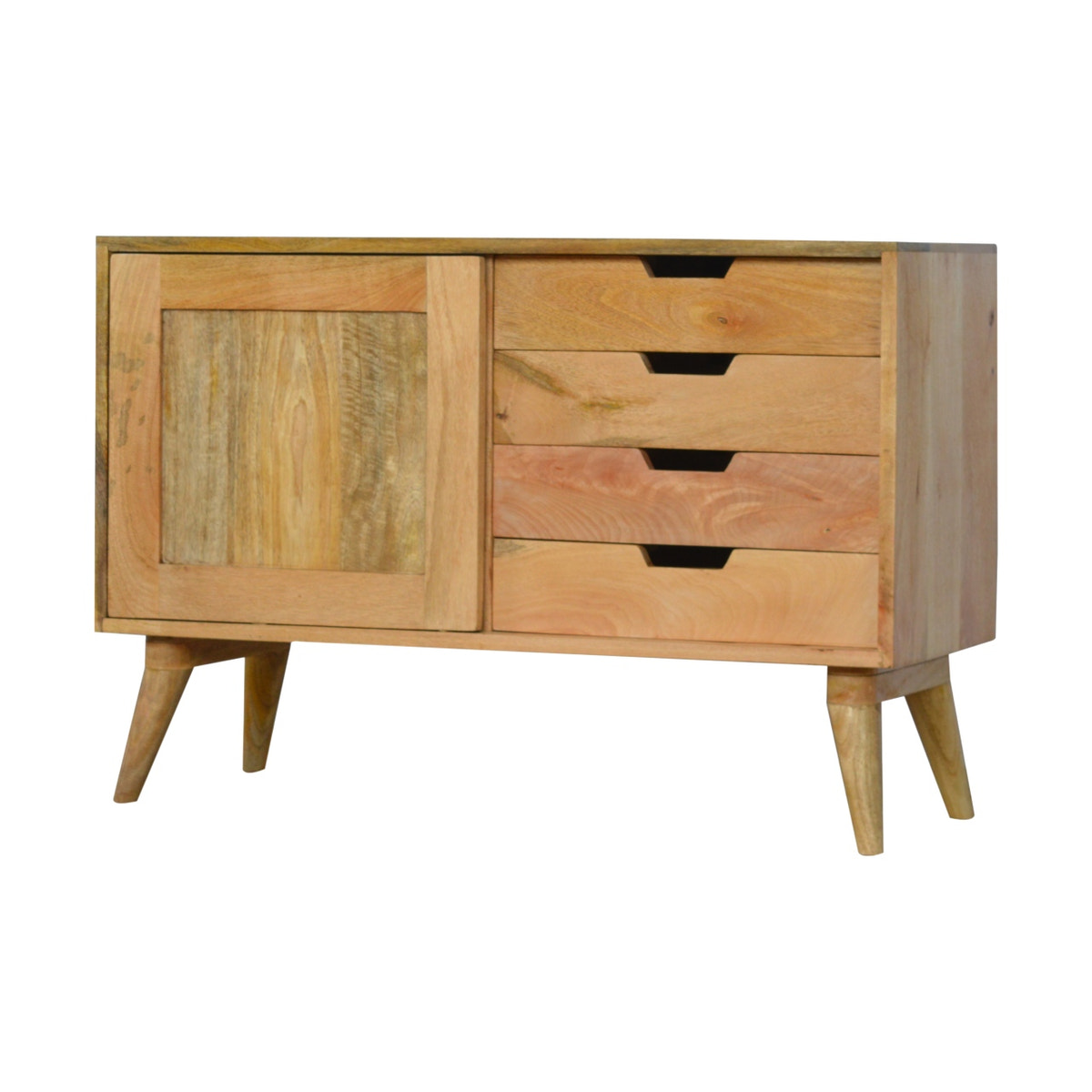 Sliding Sideboard Chest of Drawers | Oak Mango Wood