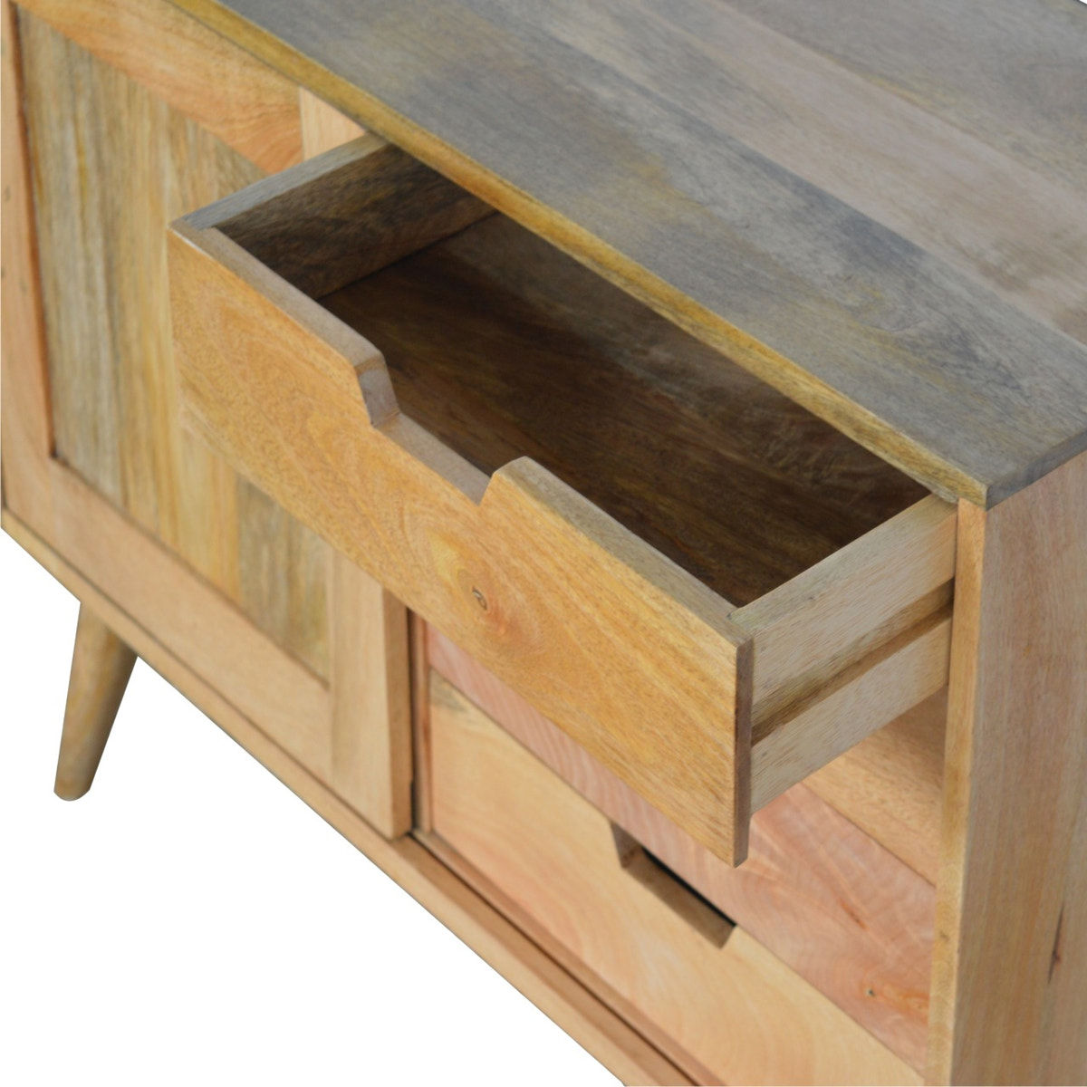 Sliding Sideboard Chest of Drawers | Oak Mango Wood