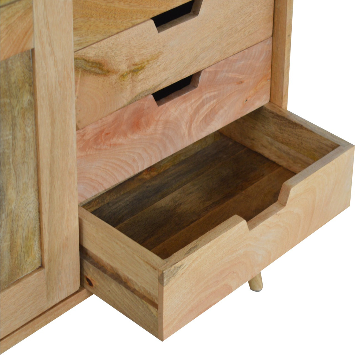 Sliding Sideboard Chest of Drawers | Oak Mango Wood