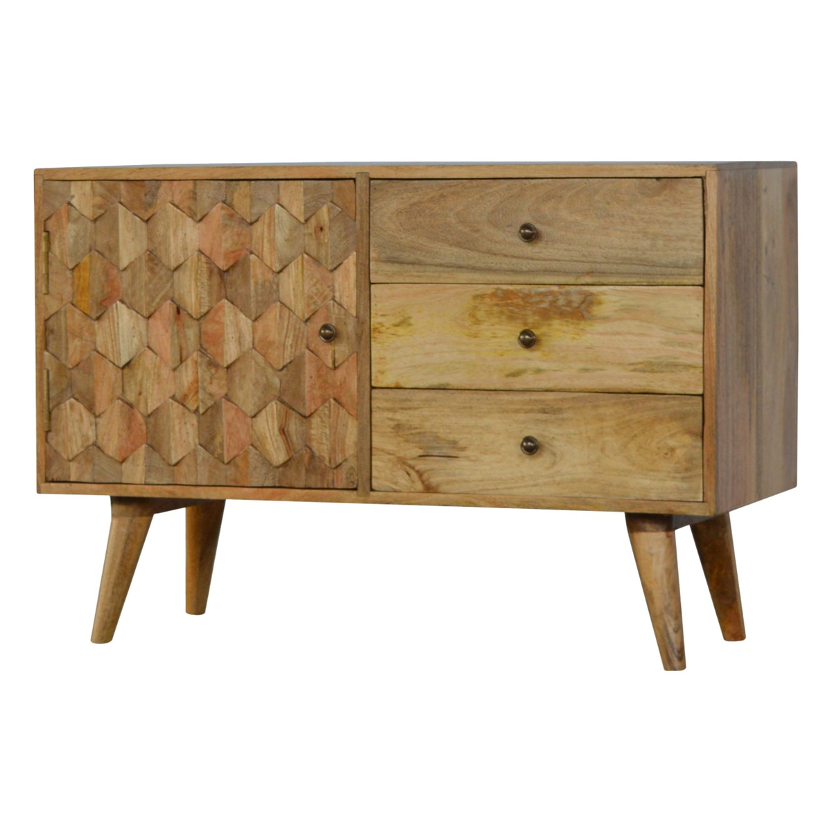 Pineapple Carved Sideboard Chest of Drawers | Hand-Carved