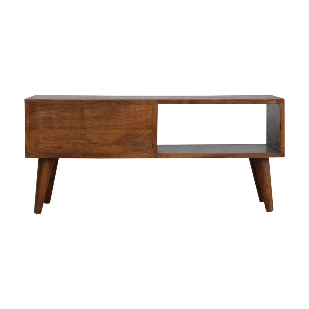 Chestnut Prism Sliding Media Unit