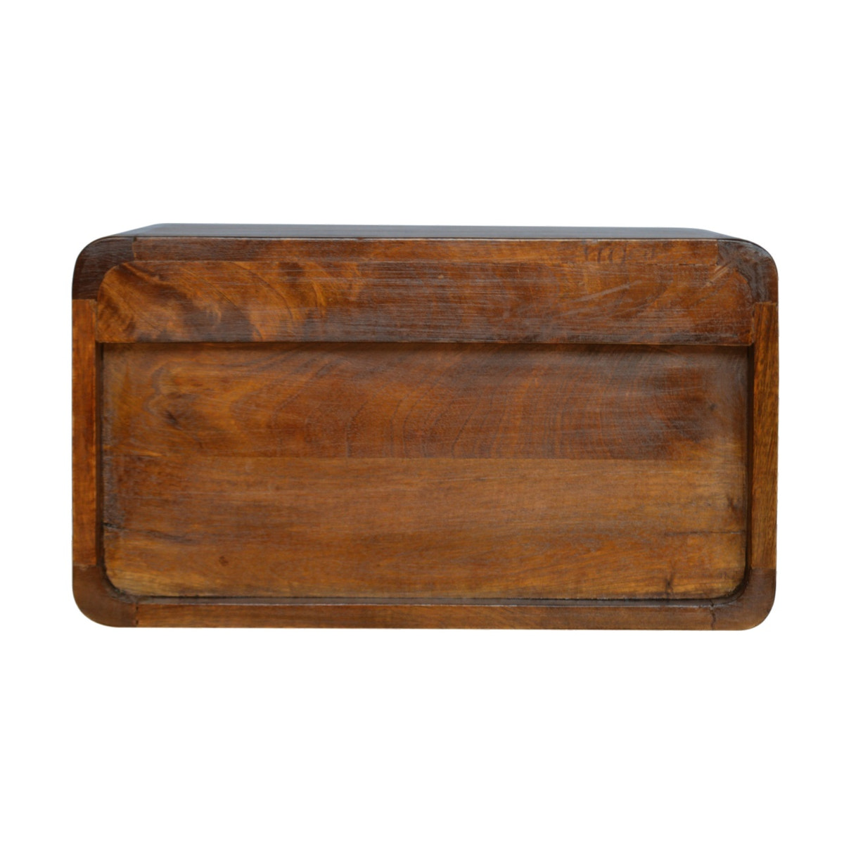 Chestnut Curve Floating Bedside Table | Wall-Mounted