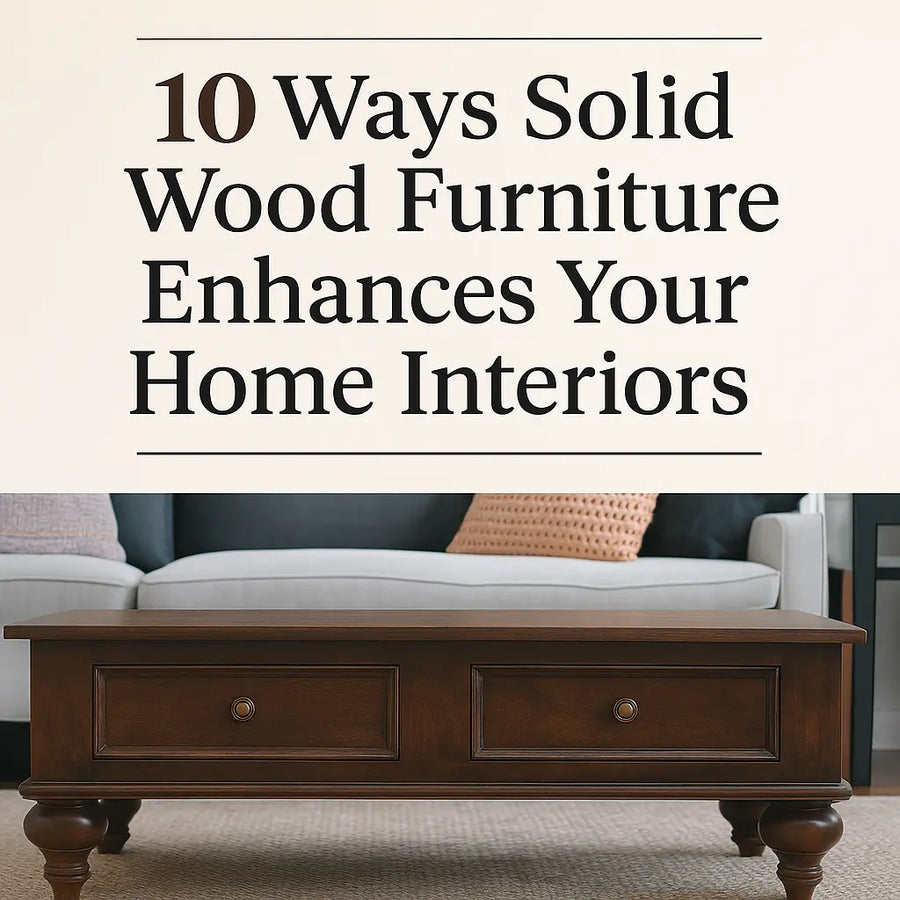 10 Ways Solid Wood Furniture Enhances Your Home Interiors
