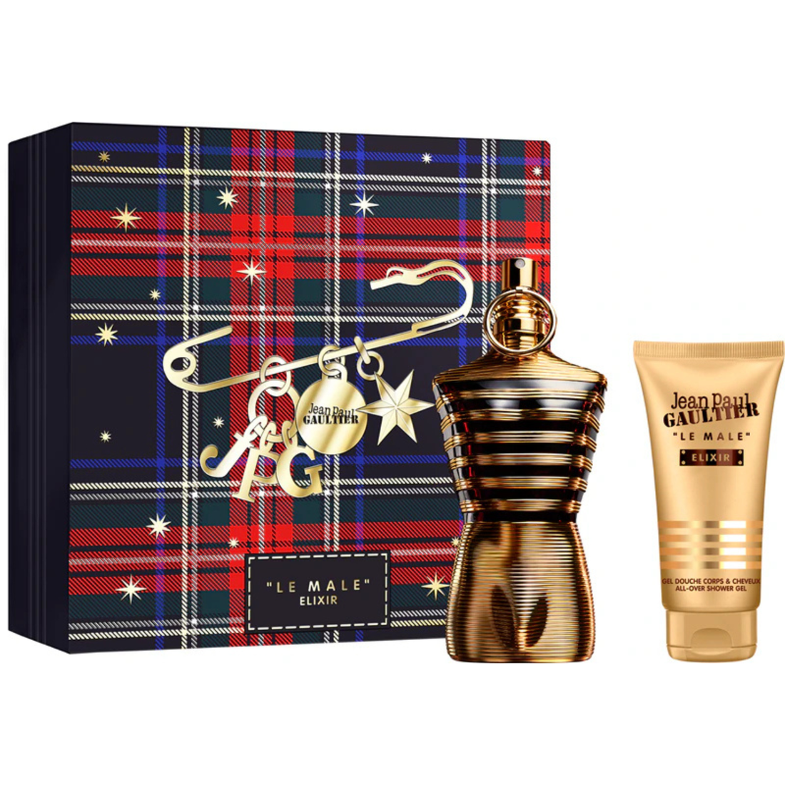 Jean Paul Gaultier Le Male Elixir Gift Set 125ml EDP + 75ml Shower Gel