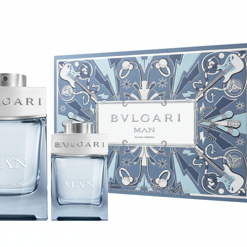 Bvlgari Man Glacial Essence Gift Set 100ml EDP + 15ml EDP