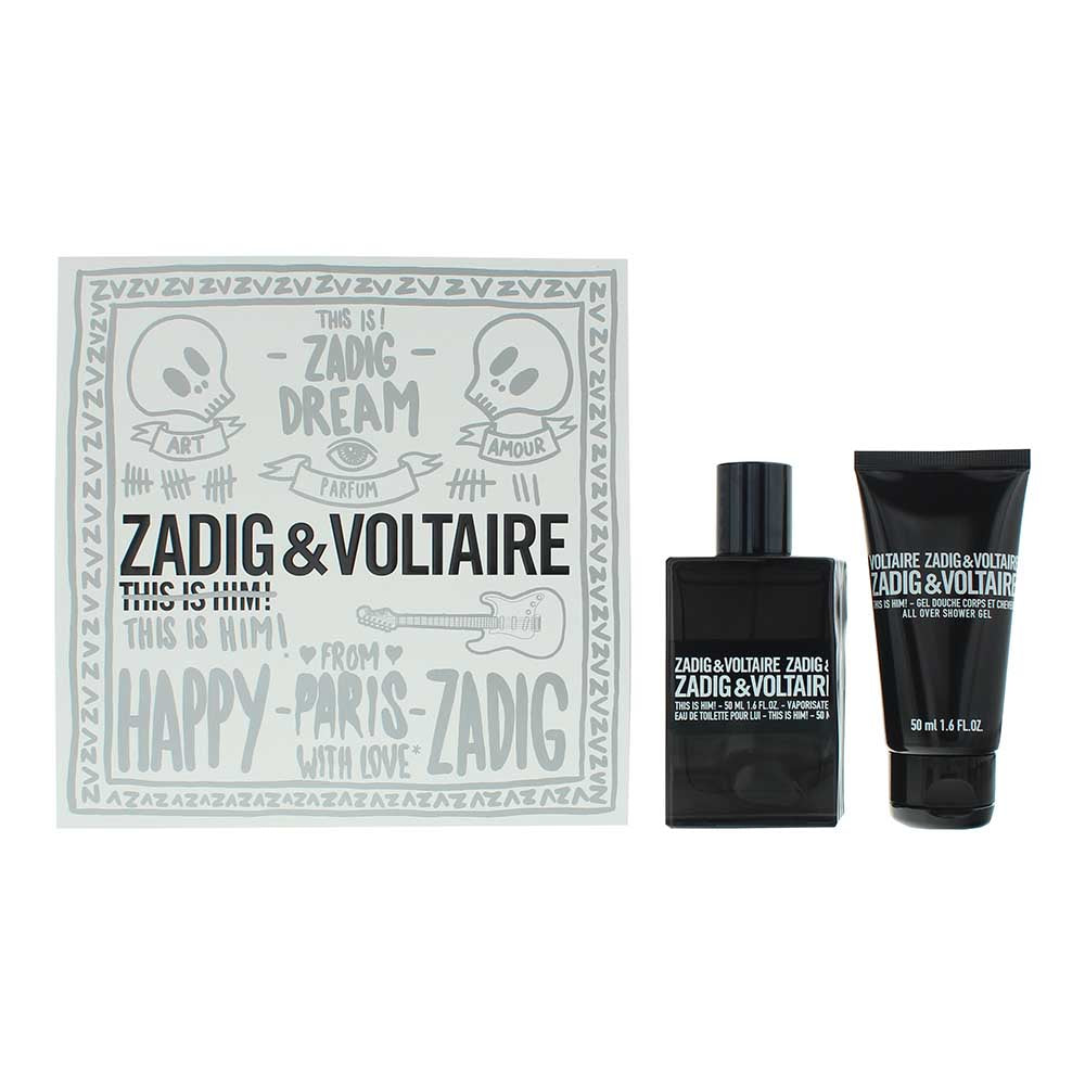 Zadig & Voltaire This is Him Gift Set 50ml EDT + 50ml Shower Gel