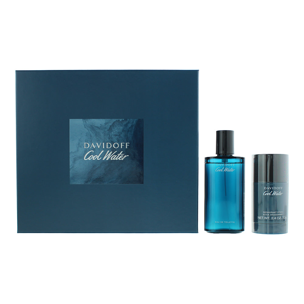 Davidoff Cool Water Gift Set 75ml EDT + 70g Deodorant Stick
