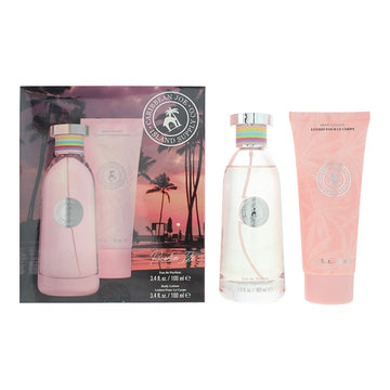 Caribbean Joe Paradise Isle Gift Set 100ml EDP + 100ml Body Lotion