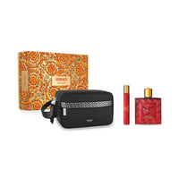 Versace Eros Flame Gift Set 100ml EDP + 10ml EDP + Toiletry Bag