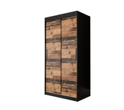 Tilburg Sliding Door Wardrobe 100cm - Dark Oak
