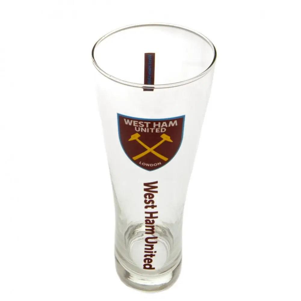 West Ham United FC Tall Beer Glass - Glassware