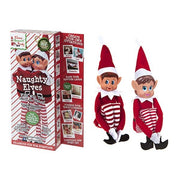 12 Inch 2pack Vinyl Head Elf In Red Clothes In Box 2 Assorted
