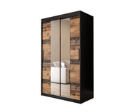 Tilburg I Sliding Door Wardrobe 120cm - Dark Oak