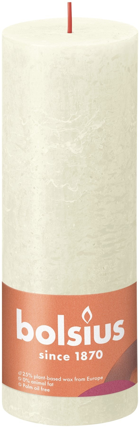 Soft & Pearl Bolsius Rustic Shine Pillar Candle (190 x 68mm)