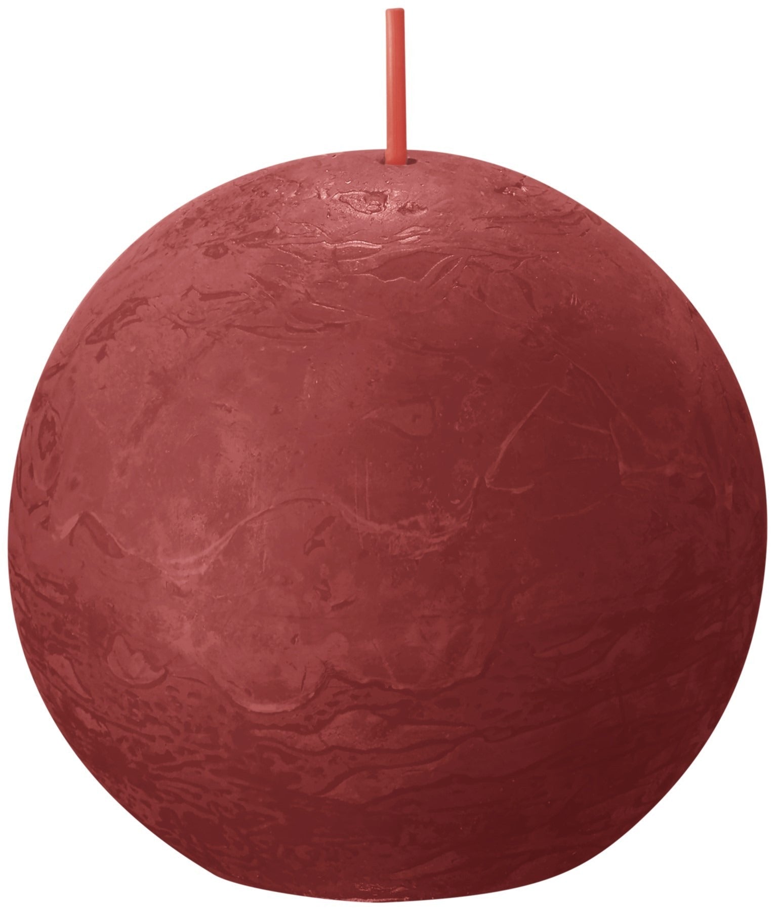 Bolsius Rustic Delicate Red Ball Candle (76mm)
