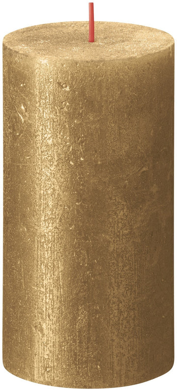 Gold Bolsius Rustic Shimmer Metallic Candle (130 x 68mm)