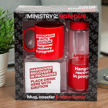 Mug  Coaster &amp; Water Bottle Gift Set