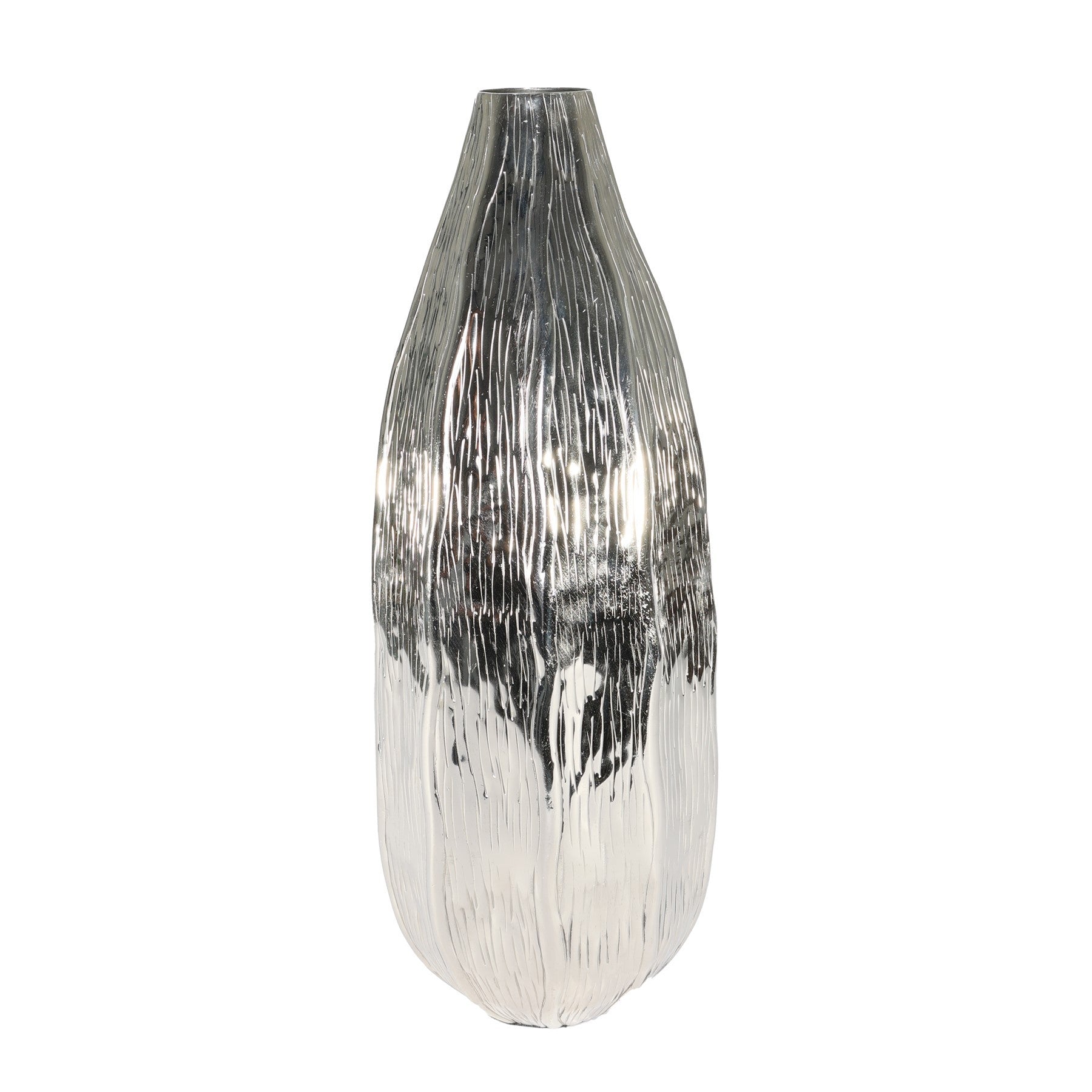 Silver Eros Pod Vase (H52 x Dia20cm)