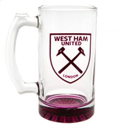 West Ham United FC Stein Glass Tankard - Glassware